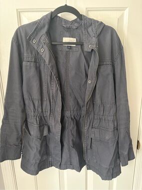 Universal Thread Slate Gray Utility Jacket with Waist Tie
